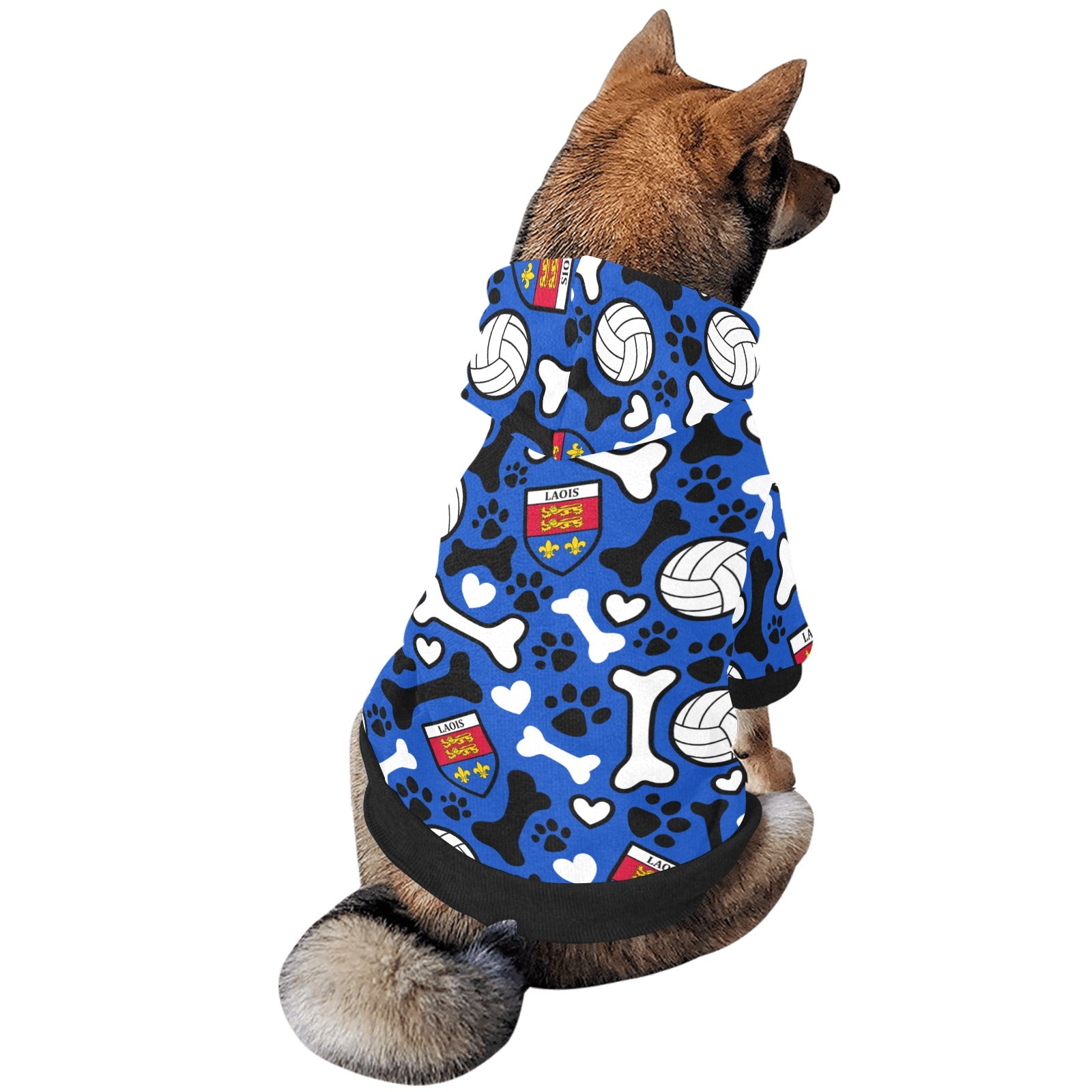 County Laois Pooch Pattern Pet Hoodie