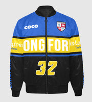 County Longford Vintage Quilted Bomber Jacket