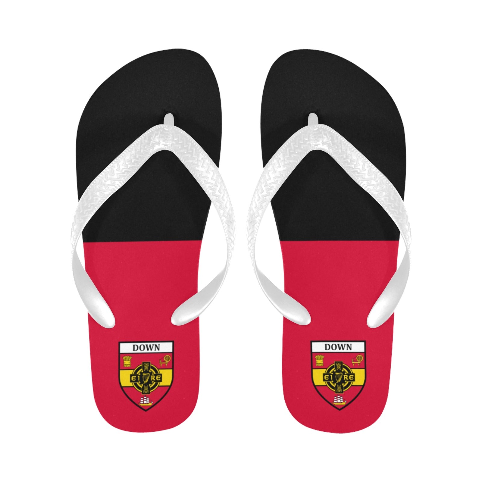 County Down Classic Crest Flip Flops