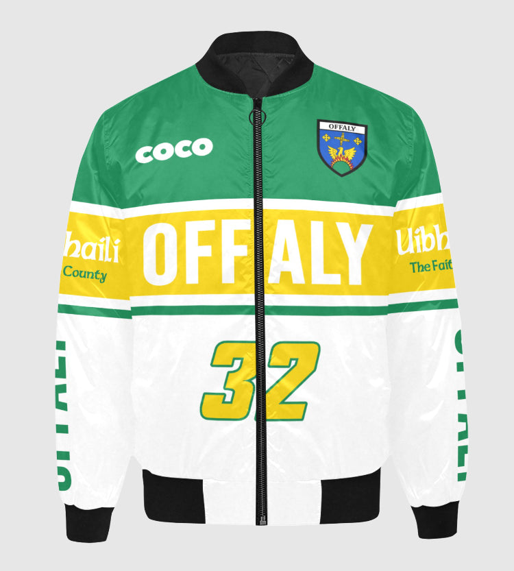 County Offaly Vintage Quilted Bomber Jacket