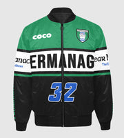 County Fermanagh Vintage Quilted Bomber Jacket