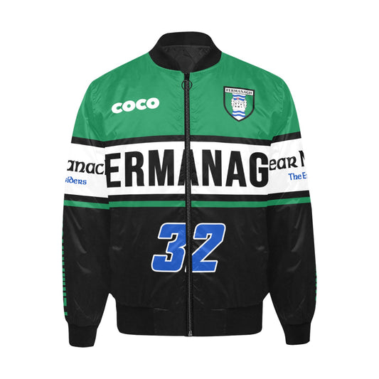 County Fermanagh Vintage Quilted Bomber Jacket 5XL