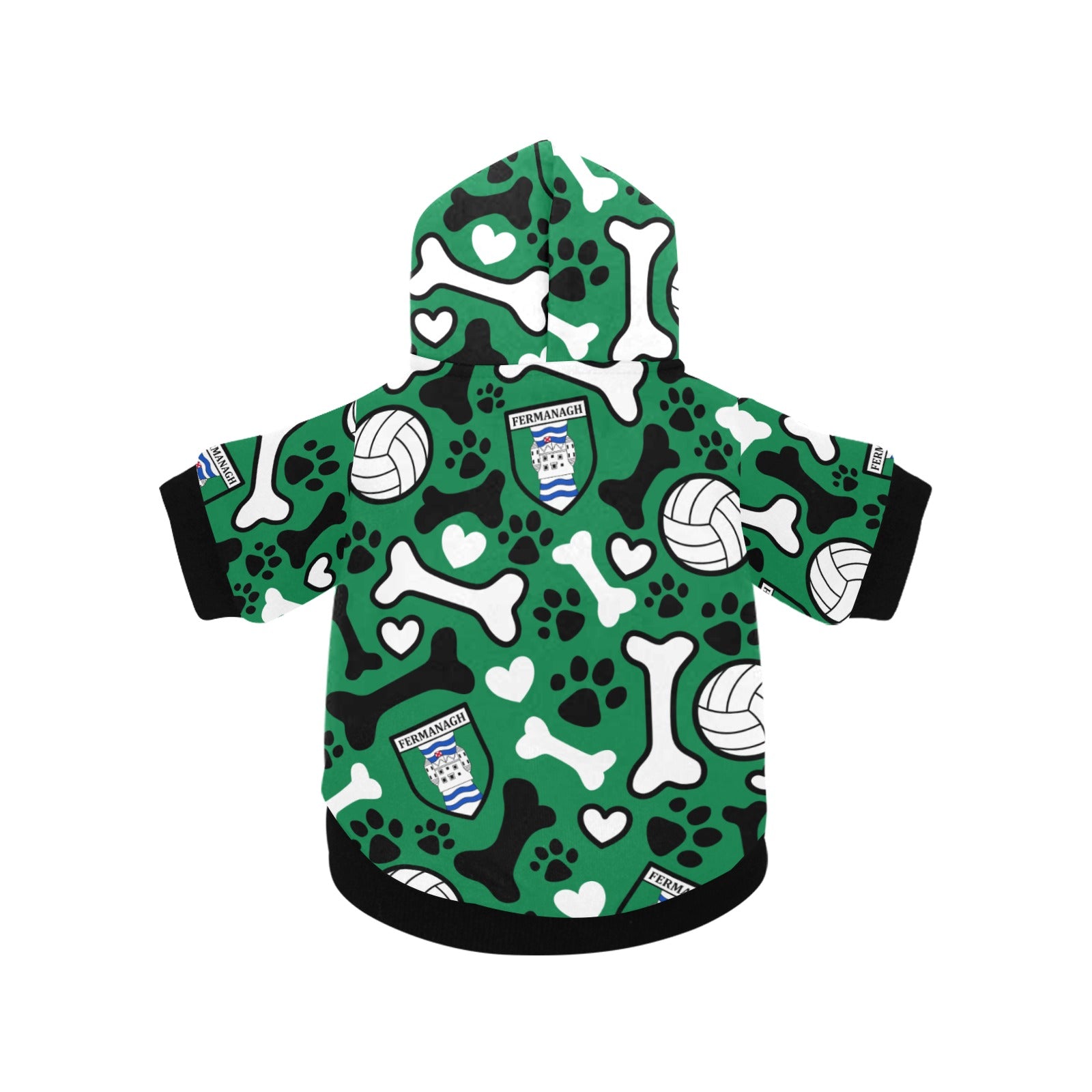 County Fermanagh Pooch Pattern Pet Hoodie