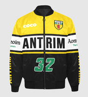 County Antrim Vintage Quilted Bomber Jacket