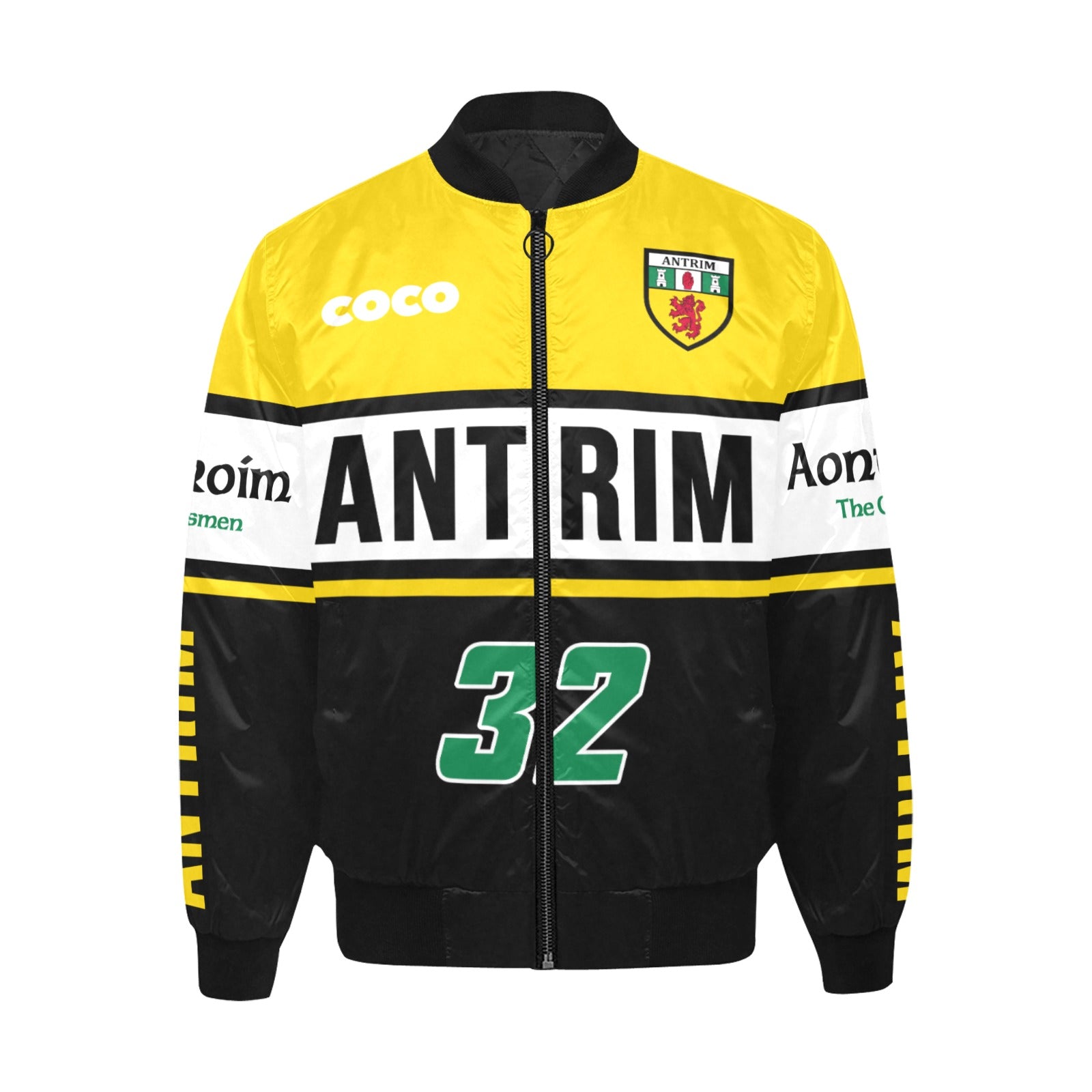 County Antrim Vintage Quilted Bomber Jacket 5XL