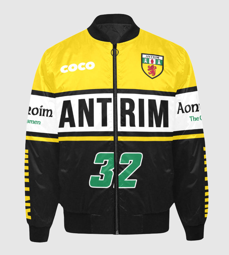 County Antrim Vintage Quilted Bomber Jacket