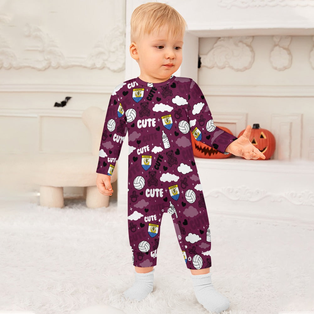 County Galway Cute Baby Sleepsuit