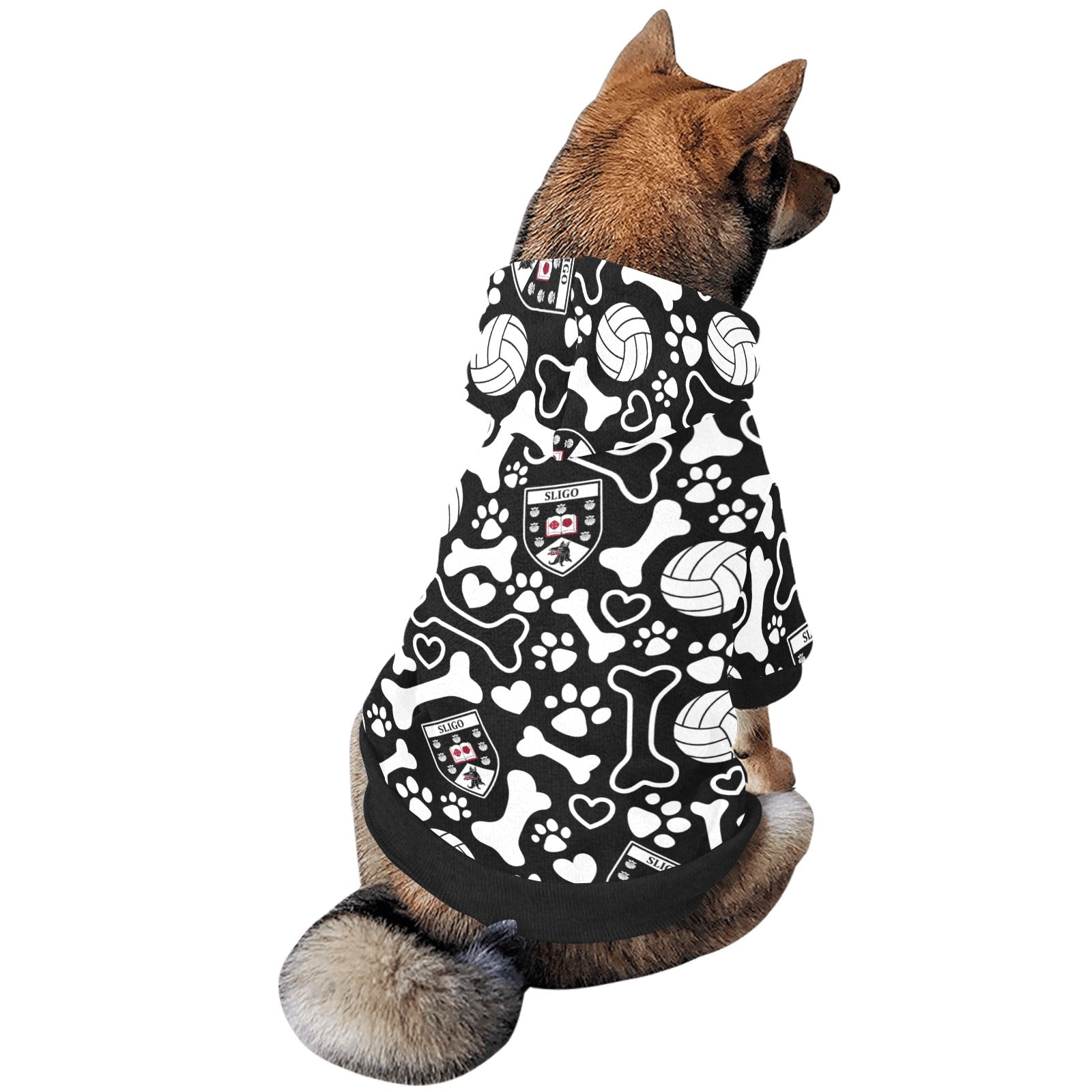 County Sligo Pooch Pattern Pet Hoodie