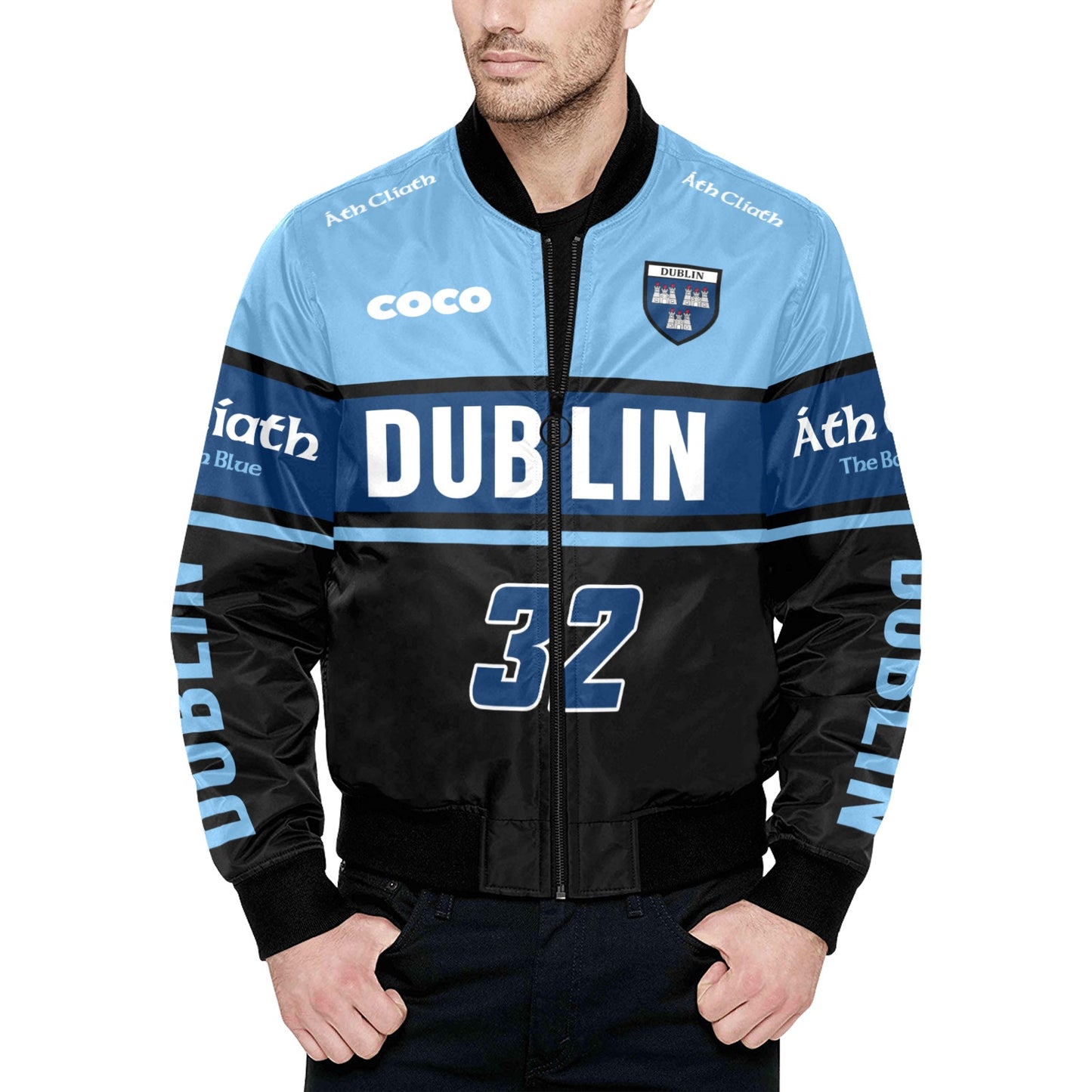 County Dublin Vintage Quilted Bomber Jacket