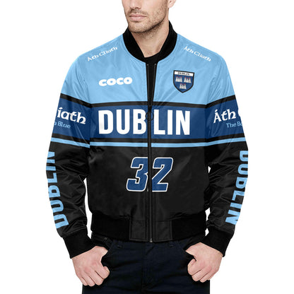 County Dublin Vintage Quilted Bomber Jacket