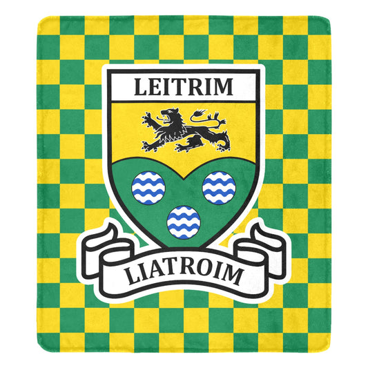County Leitrim Chequered Ultra-Soft Throw Blanket