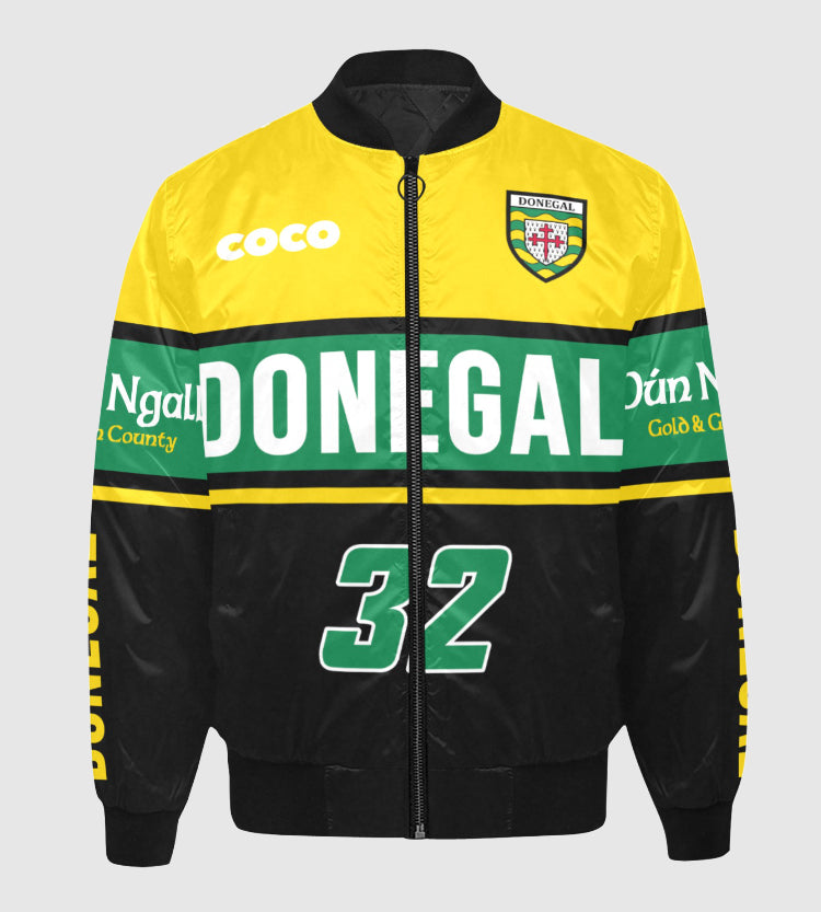 County Donegal Vintage Quilted Bomber Jacket