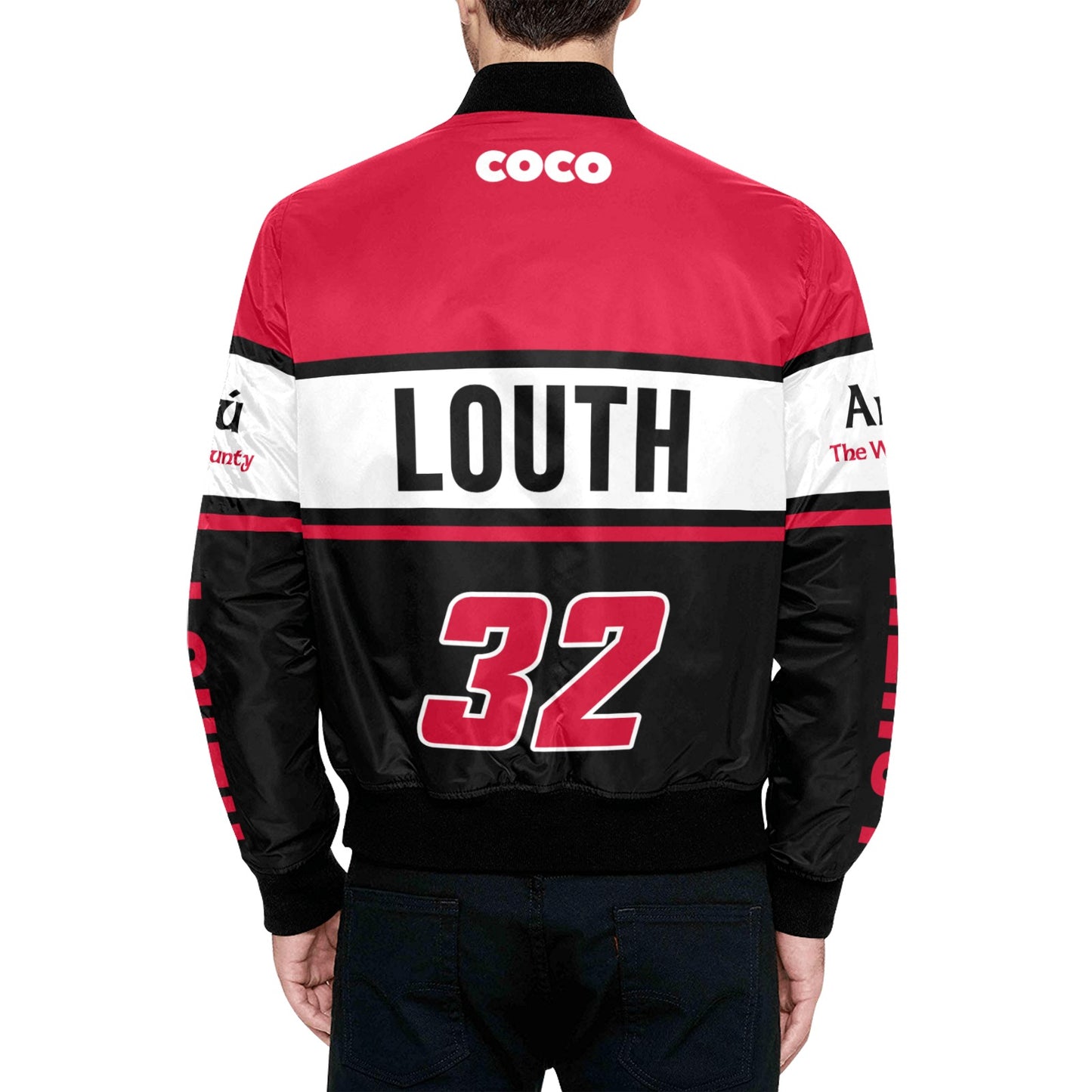 County Louth Vintage Quilted Bomber Jacket