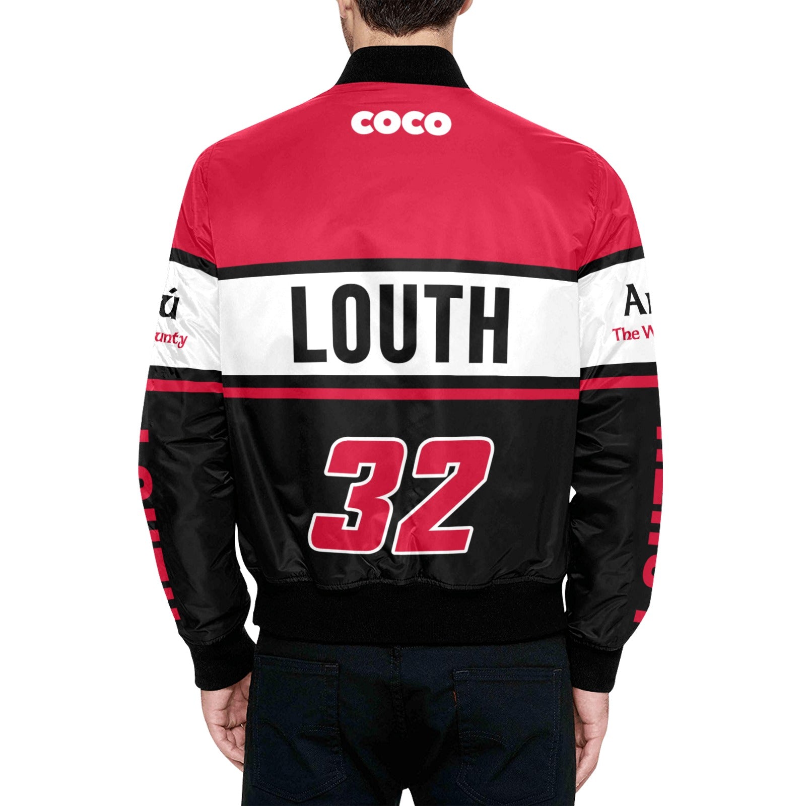 County Louth Vintage Quilted Bomber Jacket