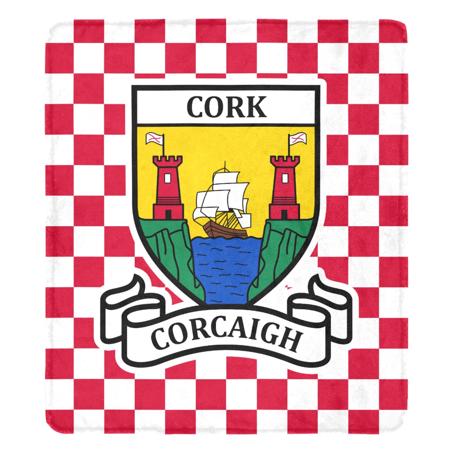 County Cork Chequered Ultra-Soft Throw Blanket