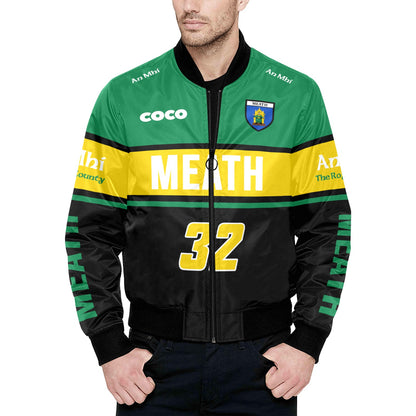 County Meath Vintage Quilted Bomber Jacket