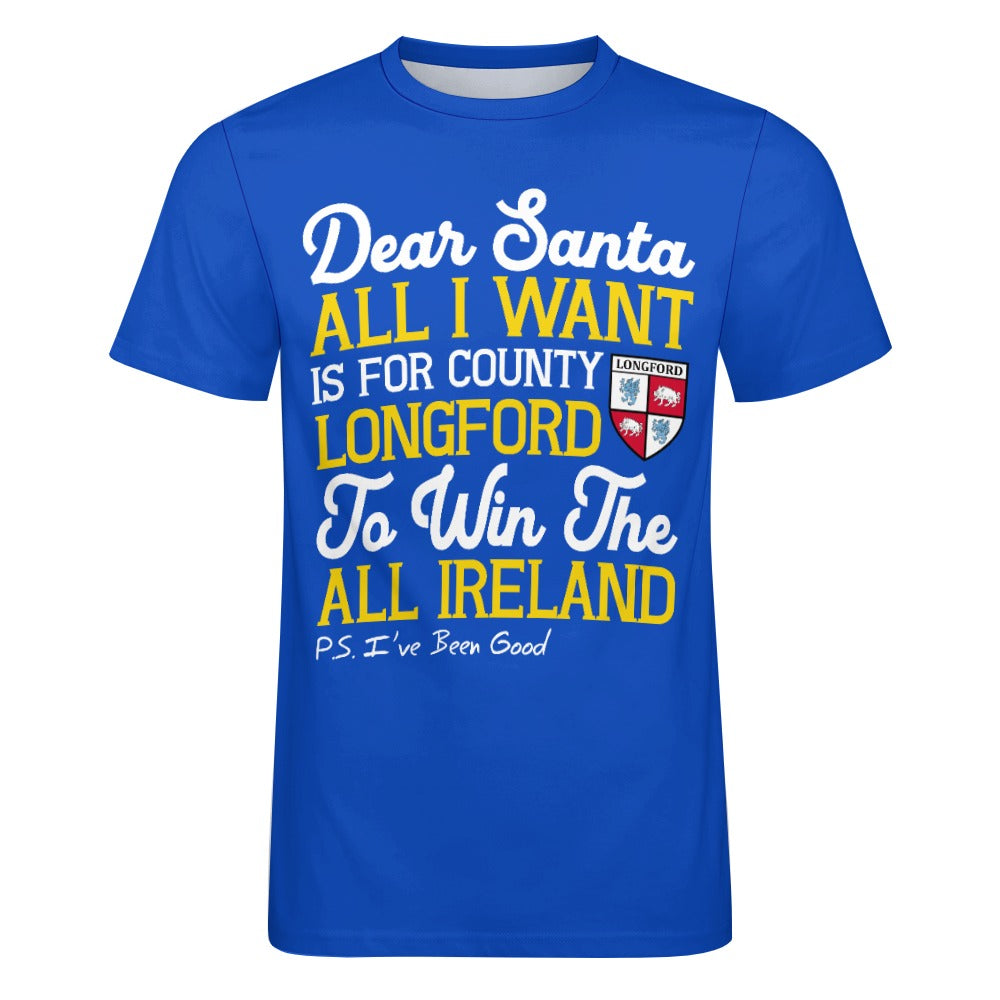 County Longford Dear Santa T-Shirt 4XL