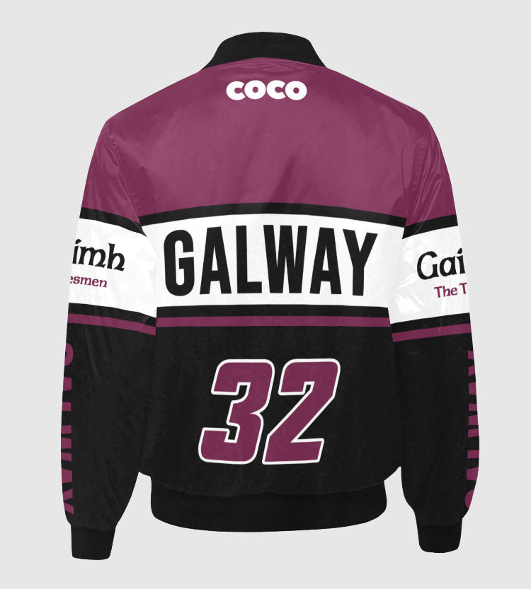 County Galway Vintage Quilted Bomber Jacket