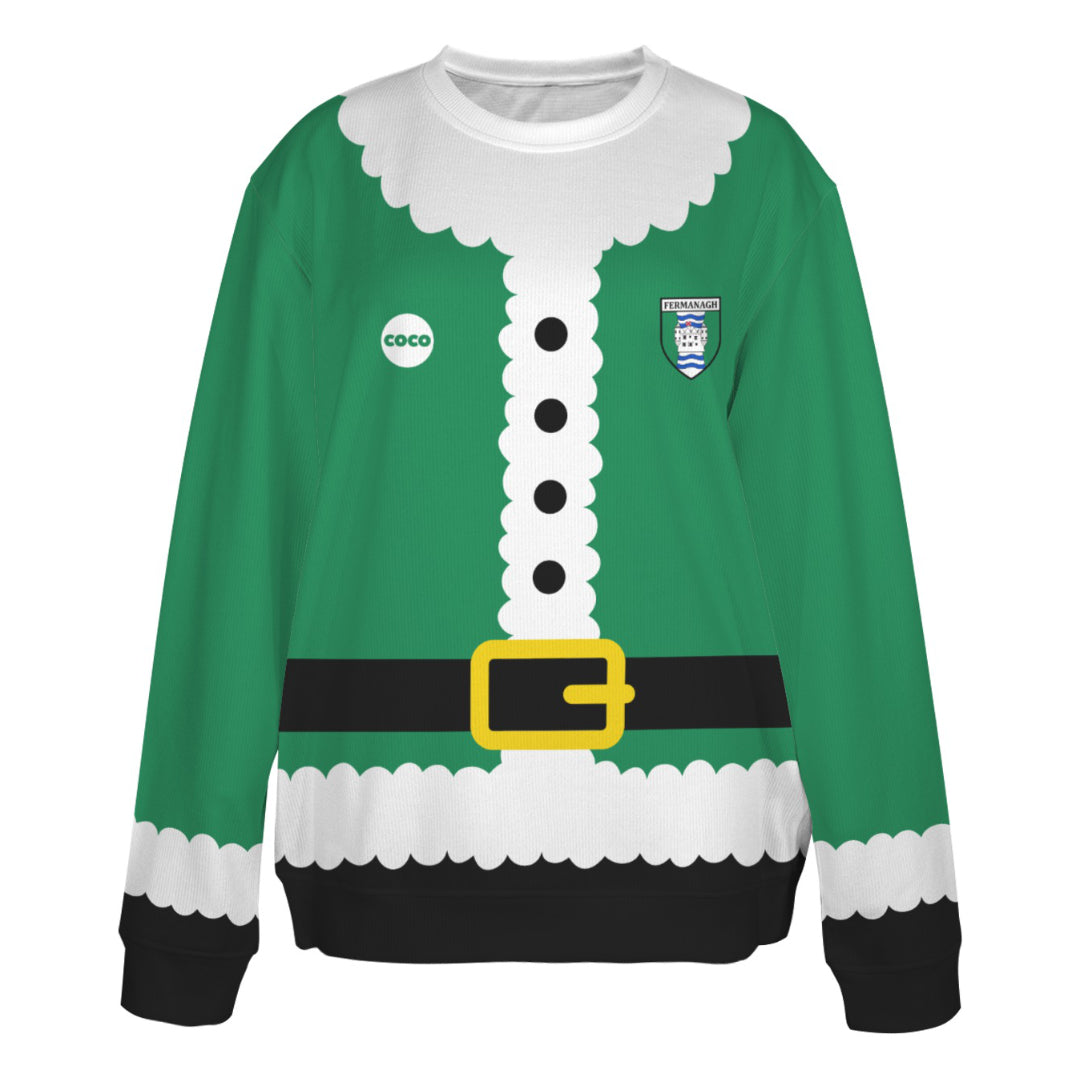 County Fermanagh Novelty Ugly Sweater Santa