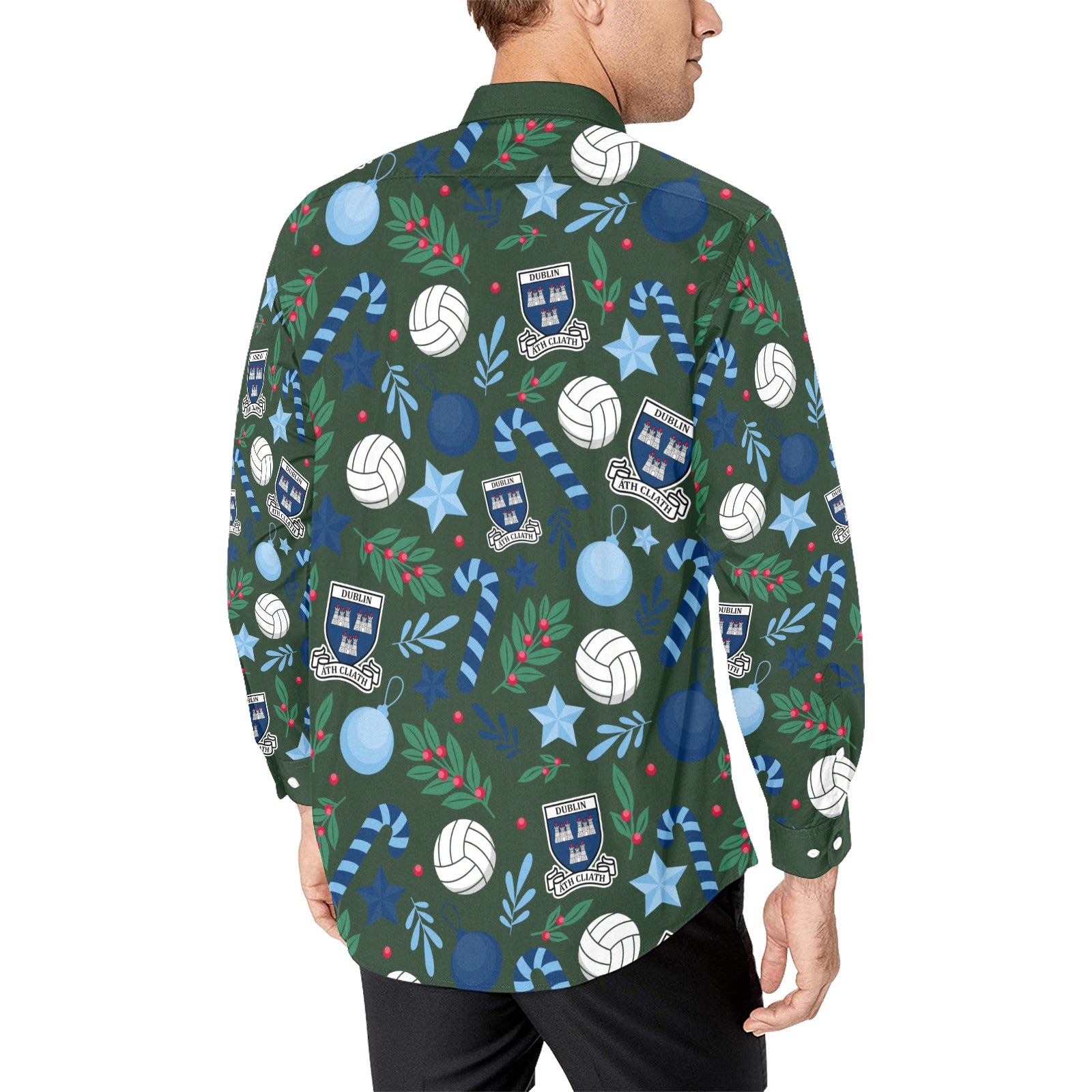 County Dublin Christmas Button Up Shirt