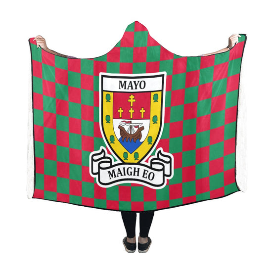 County Mayo Premium Chequered Hooded Blanket