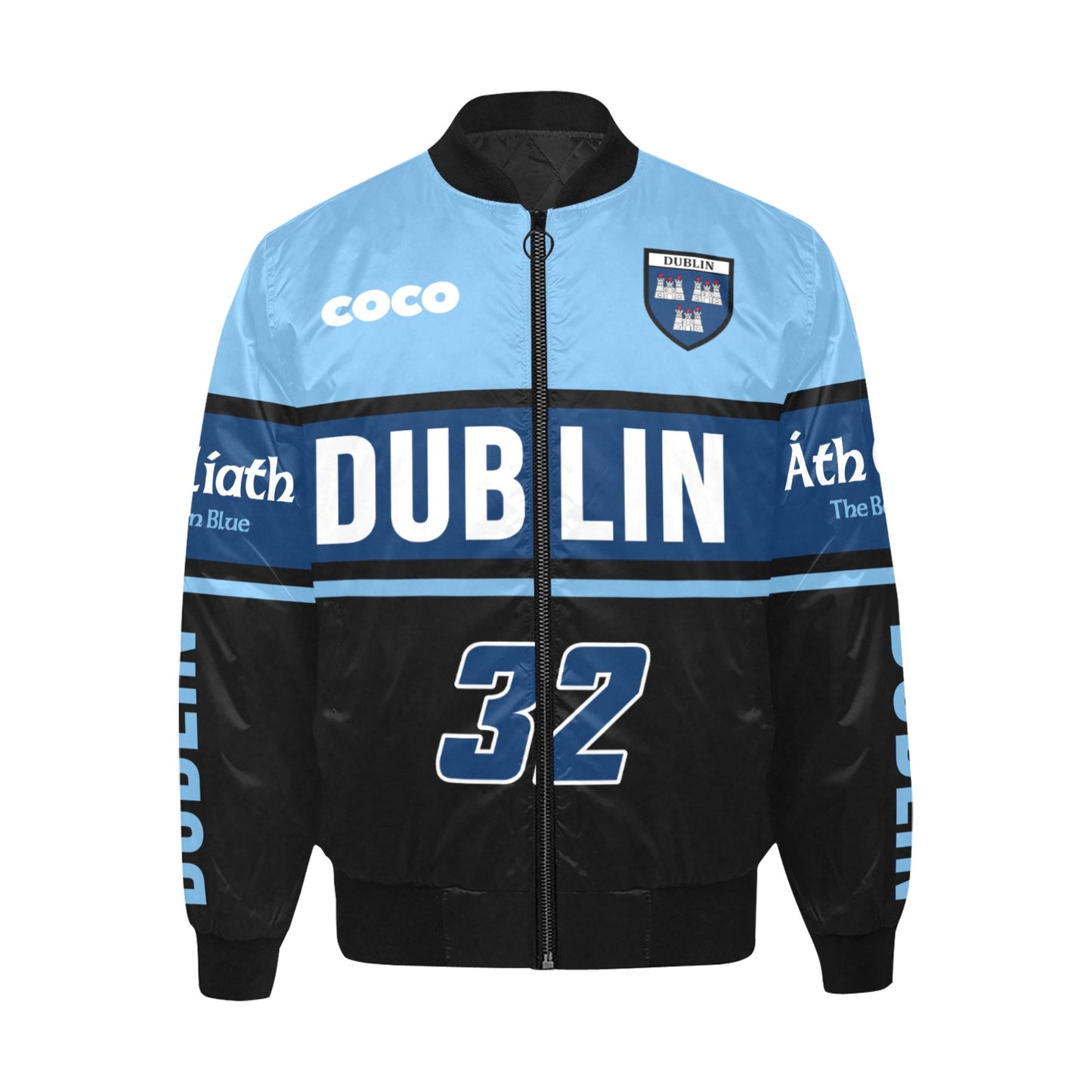 County Dublin Vintage Quilted Bomber Jacket 5XL