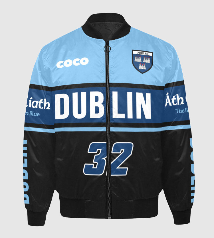 County Dublin Vintage Quilted Bomber Jacket