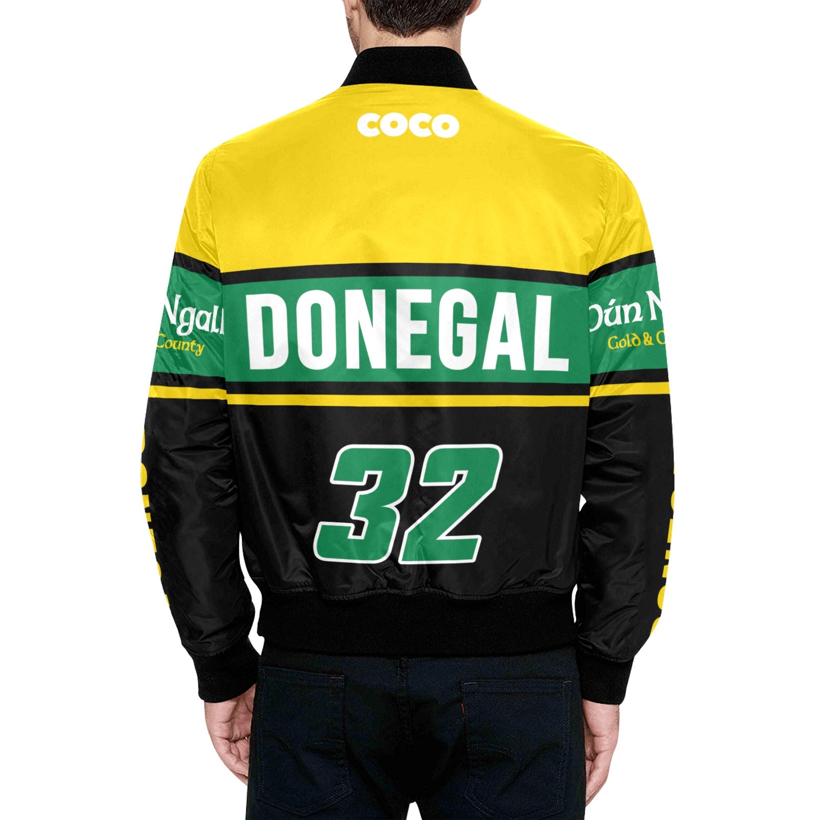 County Donegal Vintage Quilted Bomber Jacket