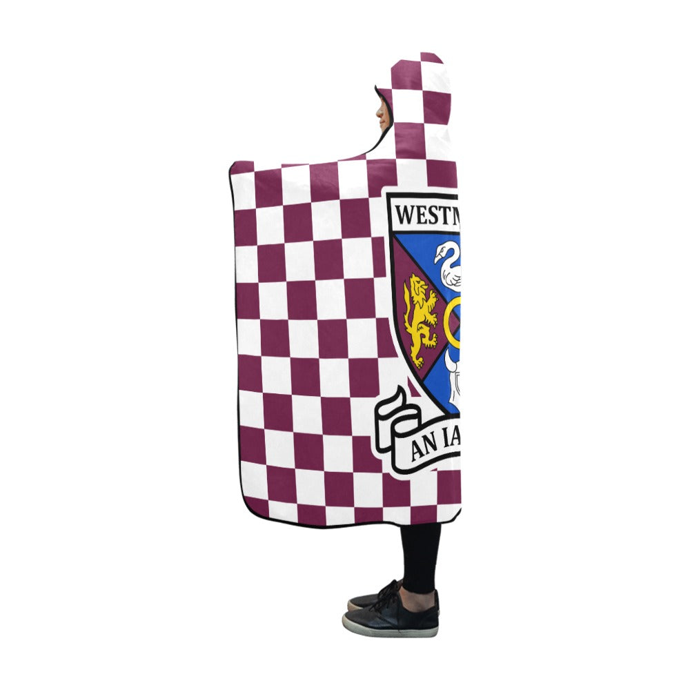 County Westmeath Premium Chequered Hooded Blanket