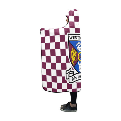 County Westmeath Premium Chequered Hooded Blanket