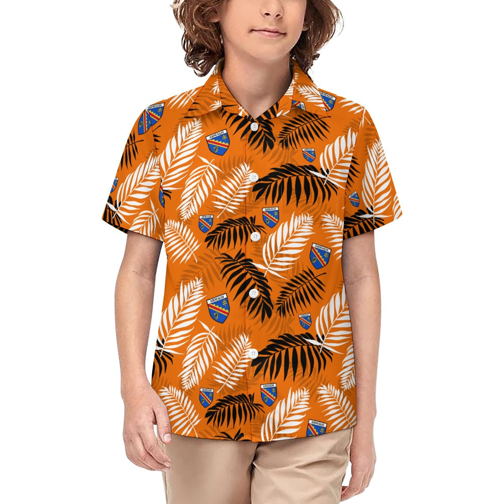 County Armagh Hawaiian Button Up Shirt - Kids
