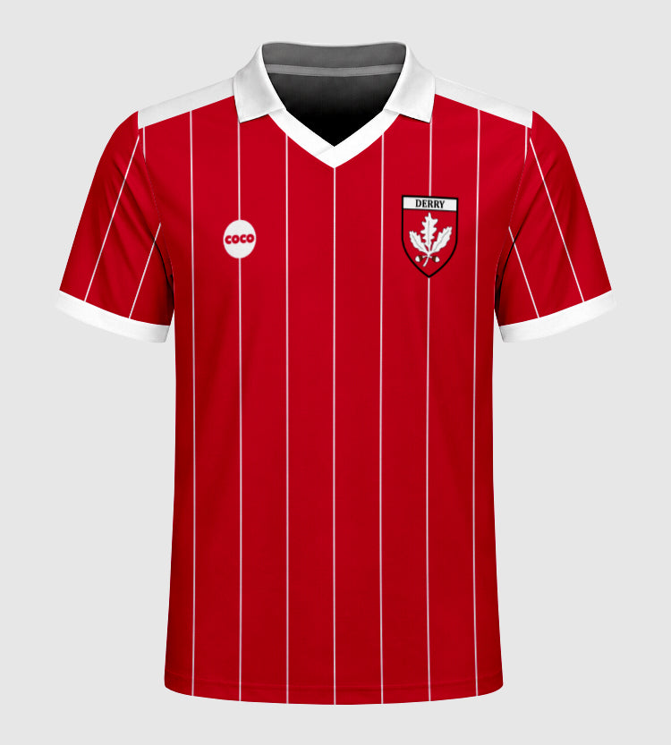 County Derry Retro Pinstripe Jersey