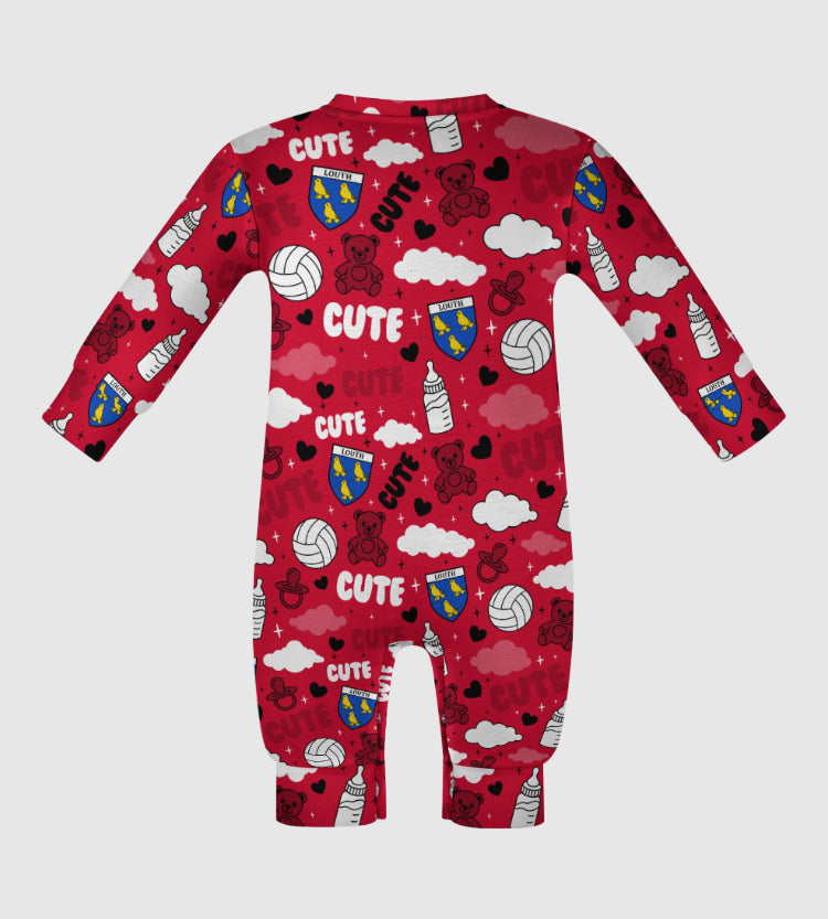 County Louth Cute Baby Sleepsuit