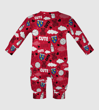 County Louth Cute Baby Sleepsuit