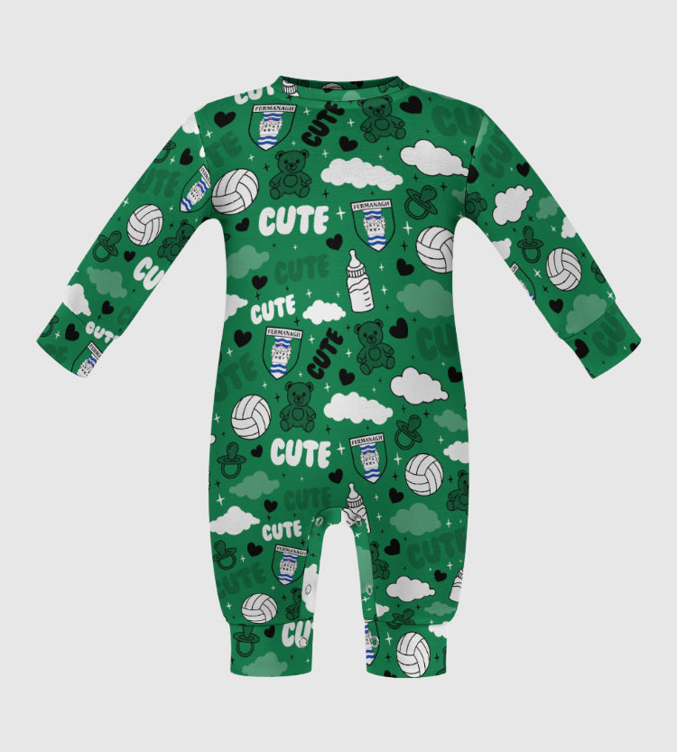 County Fermanagh Cute Baby Sleepsuit