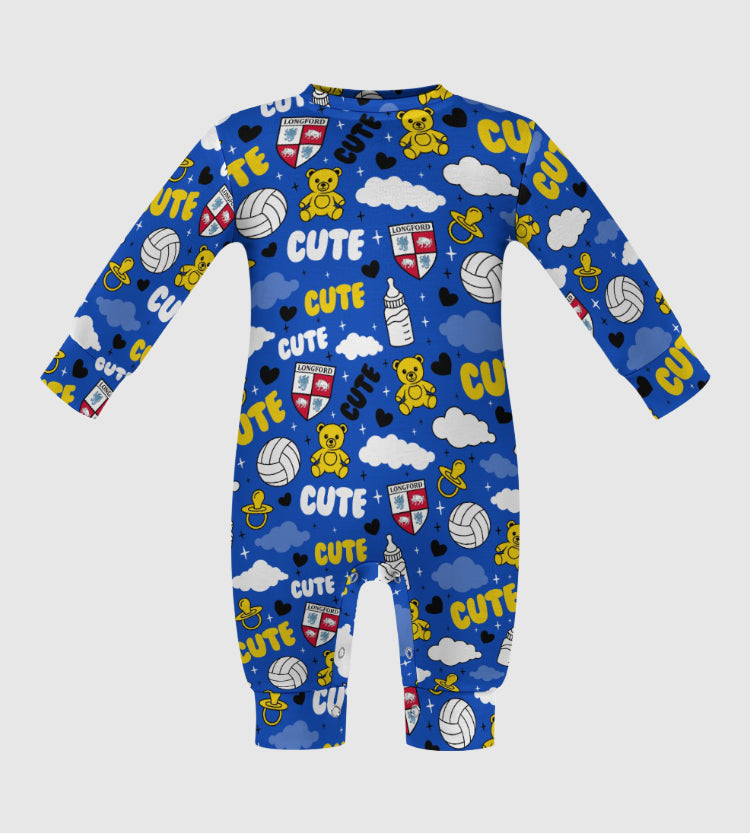 County Longford Cute Baby Sleepsuit