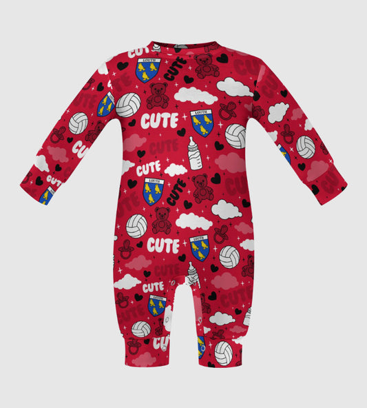 County Louth Cute Baby Sleepsuit
