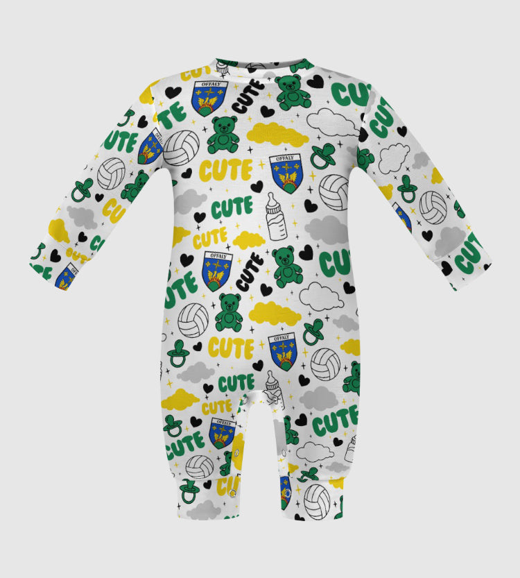 County Offaly Cute Baby Sleepsuit
