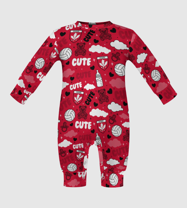 County Derry Cute Baby Sleepsuit