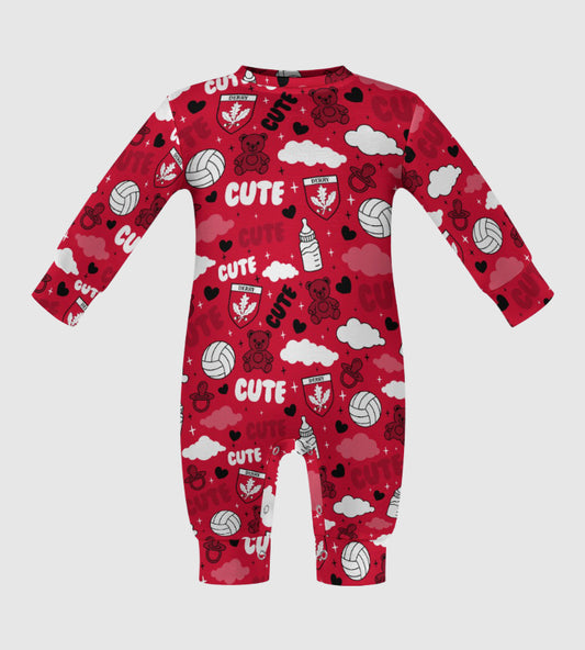 County Derry Cute Baby Sleepsuit