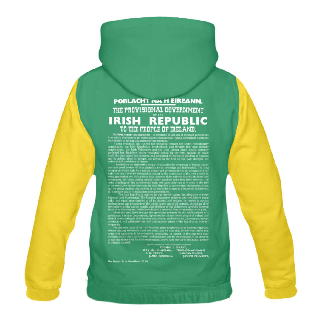 County Offaly 1916 Proclamation Hoodie - Adults