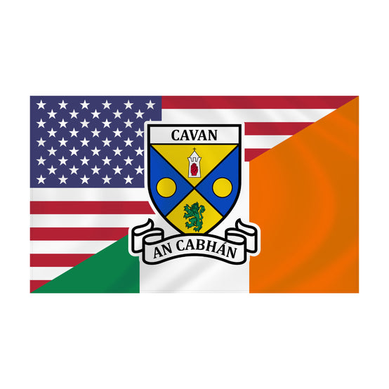 County Cavan Irish American Flag