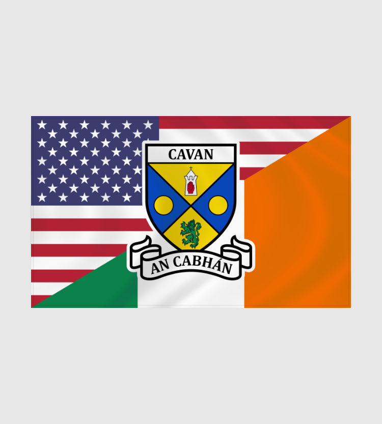 County Cavan Irish American Flag