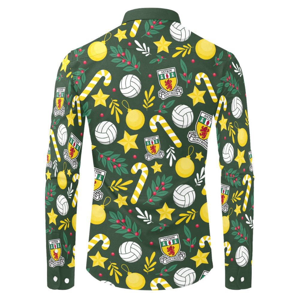 County Antrim Christmas Button Up Shirt
