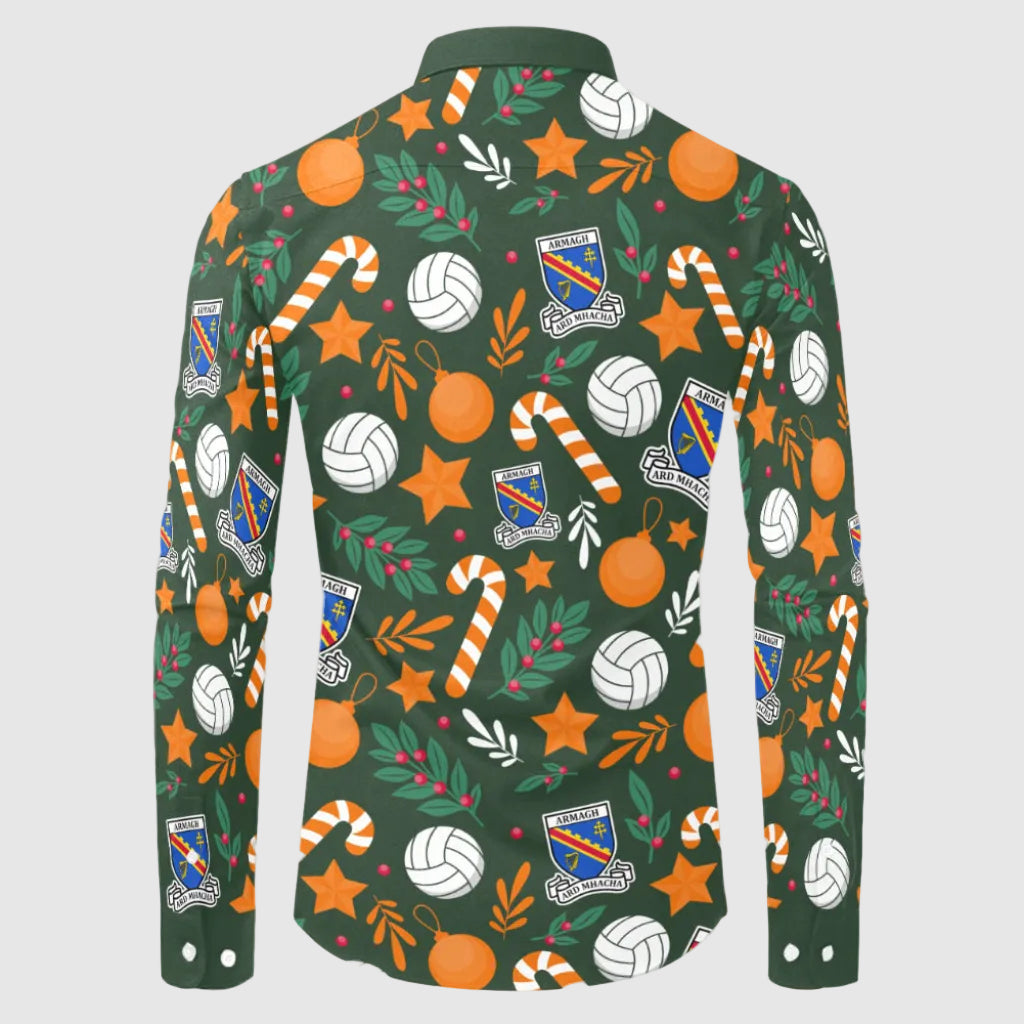 County Armagh Christmas Button Up Shirt