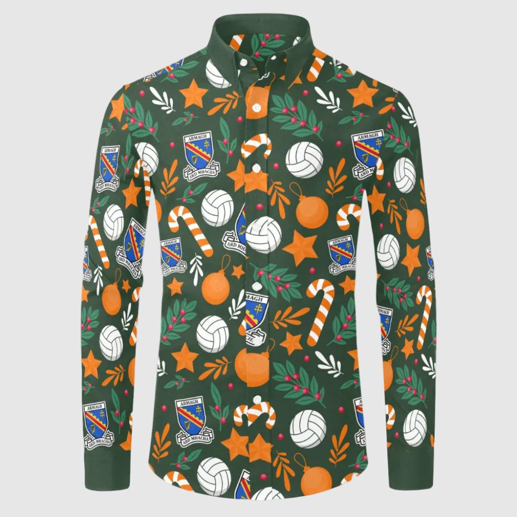 County Armagh Christmas Button Up Shirt