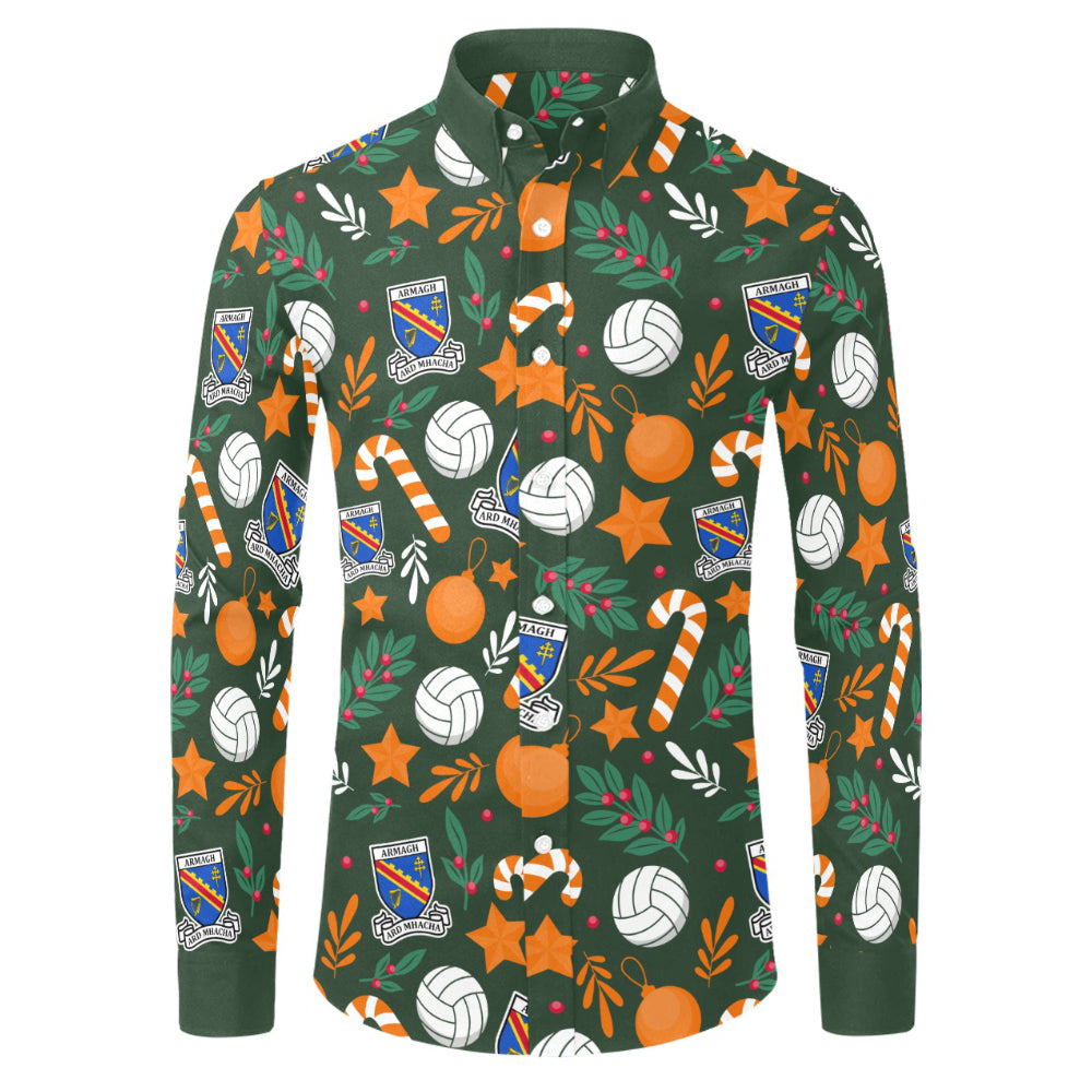 County Armagh Christmas Button Up Shirt