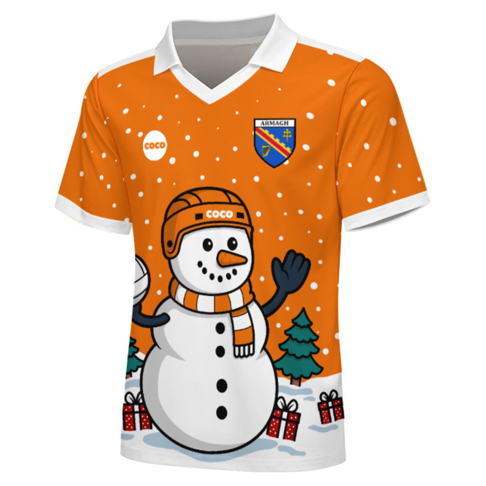 County Armagh Christmas Jersey - Kids Snowman