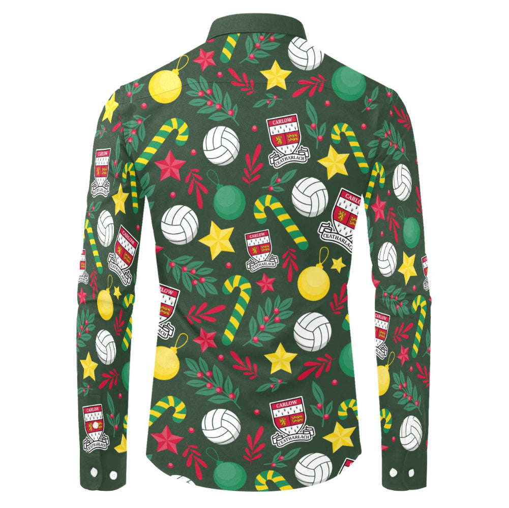 County Carlow Christmas Button Up Shirt