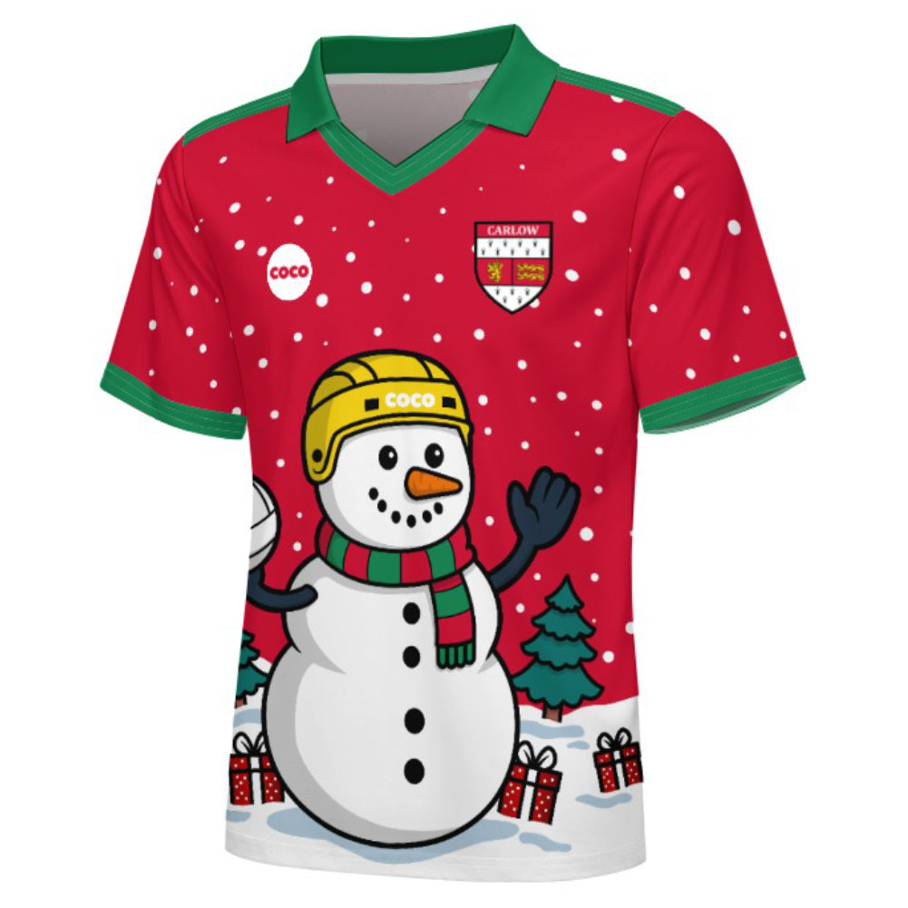 County Carlow Christmas Jersey - Kids Snowman
